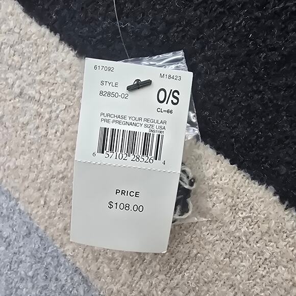 A Pea in the Pod Wool Poncho Womens Maternity OS Western Equestrian Boho New - Picture 4 of 6